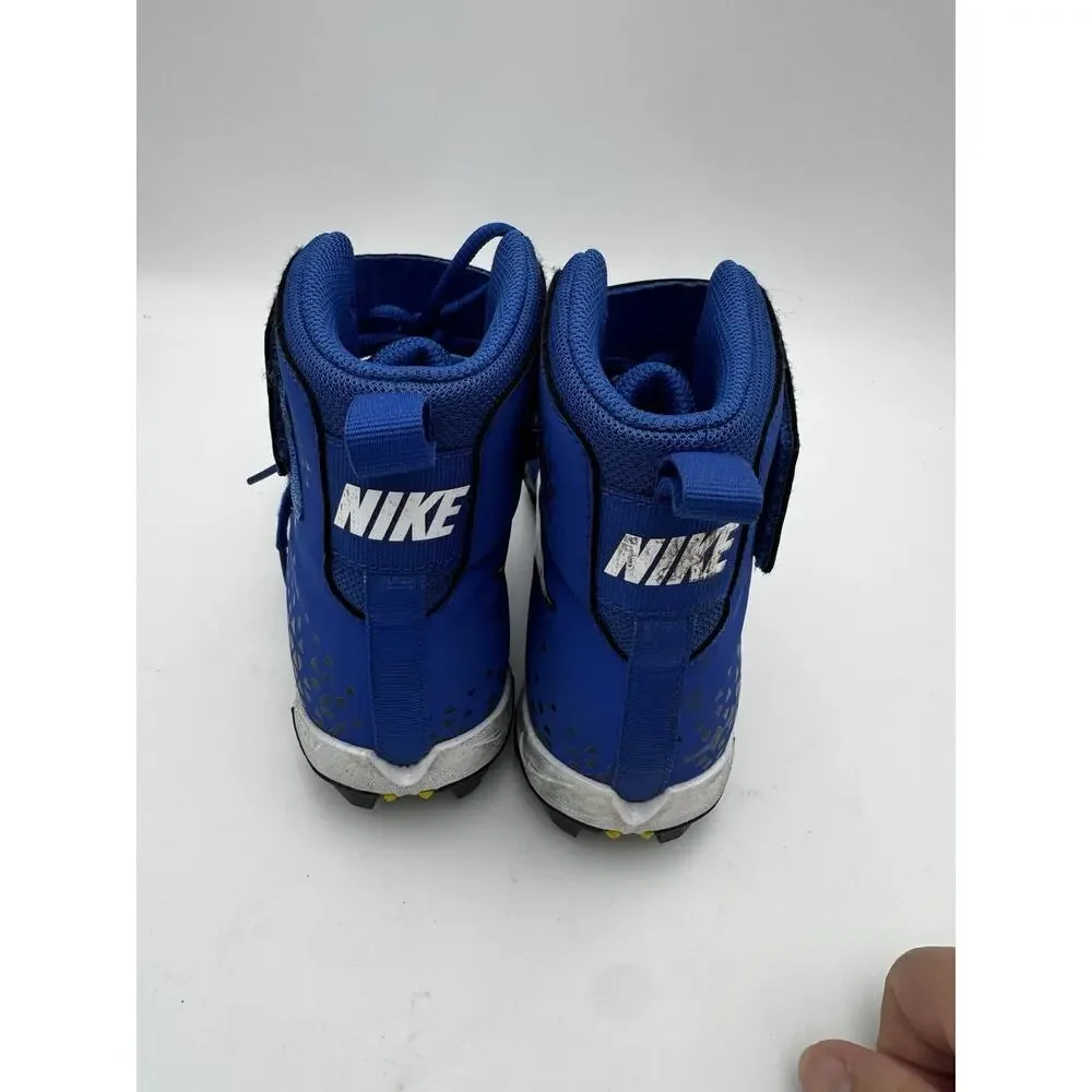 Nike Fastflex Youth 6Y Blue High Top Turf Cleats Athletic Shoes